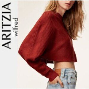 Wilfred Free Lolan Cropped Sweater Wool, Linen